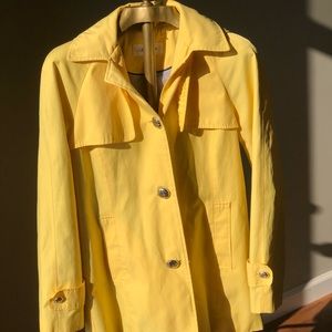 Yellow Calvin Klein Rain Coat